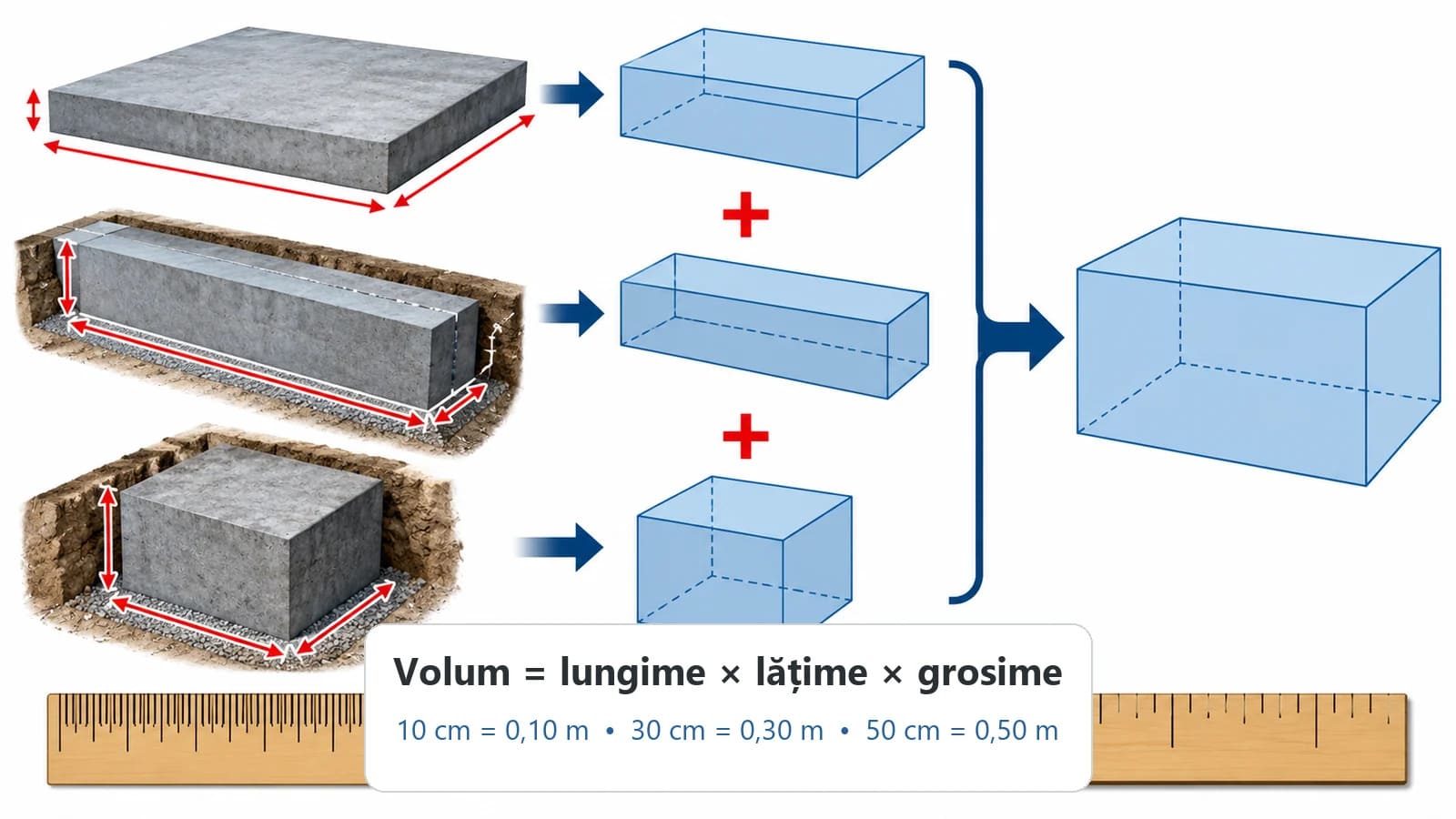 calculare volum beton necesar