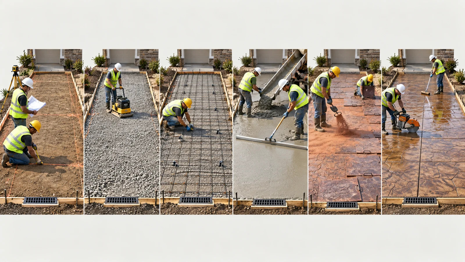 cum se realizeaza betonul amprentat