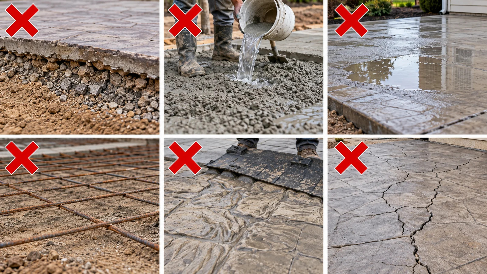 greseli beton amprentat