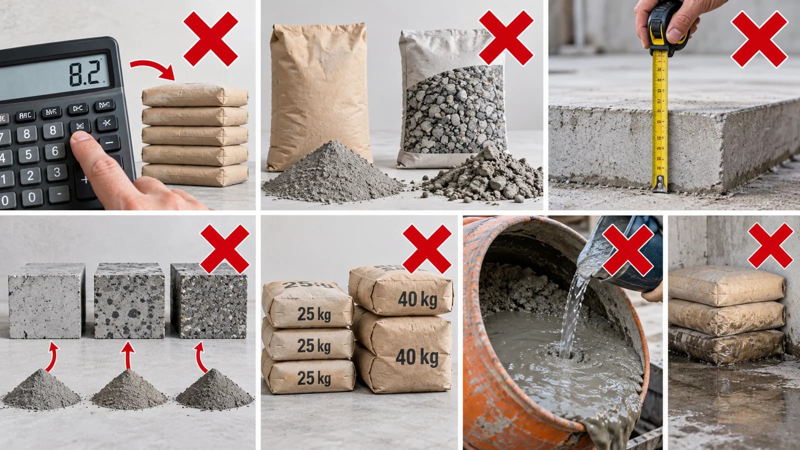 greseli calcul beton necesar