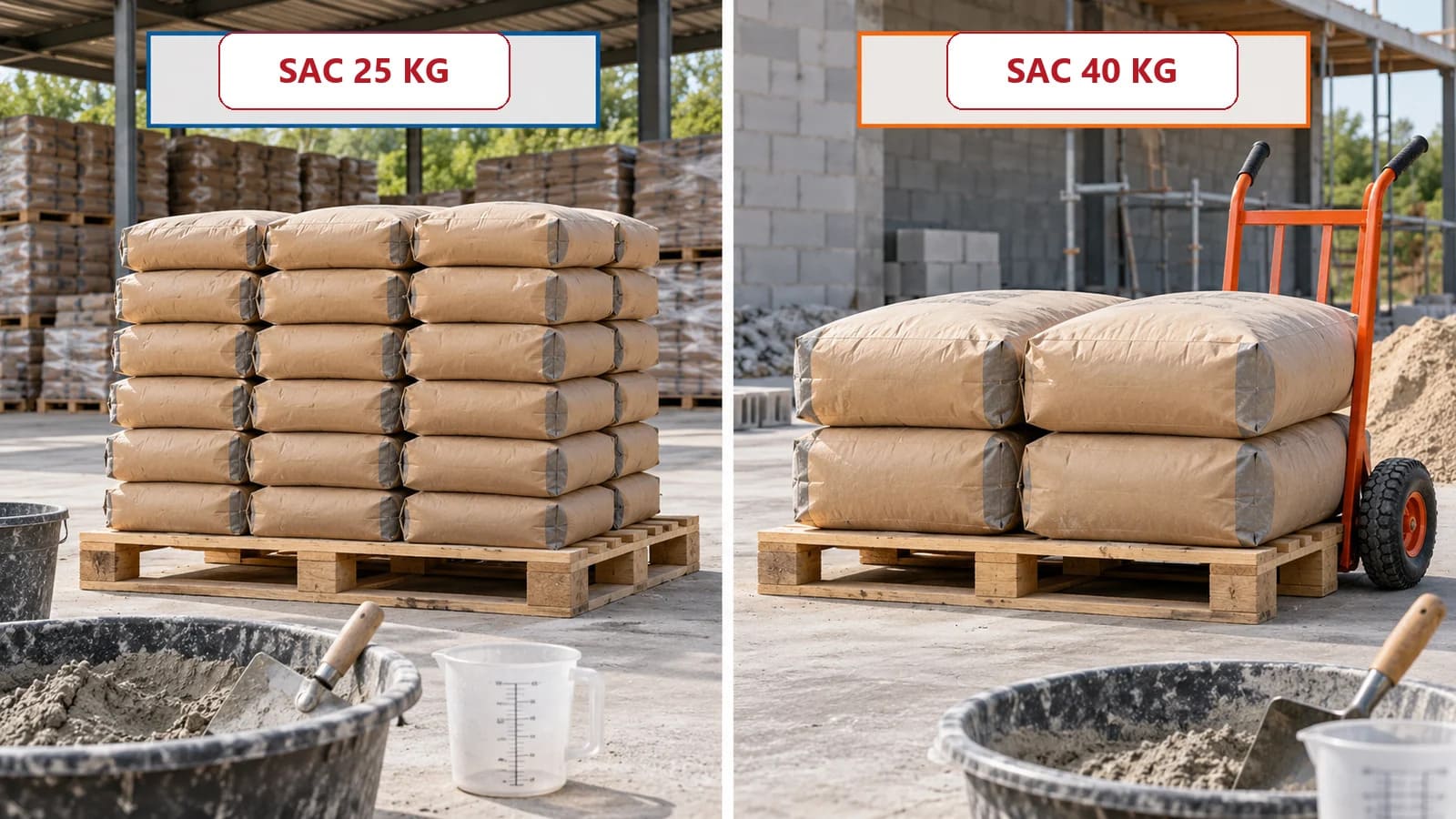 sac 25kg sac 40kg